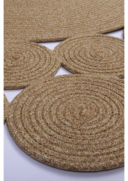 Reygon Ege 1 Hasır Daire Dekoratif El Örgüsü Kilim Yolluk Halı fırsatları