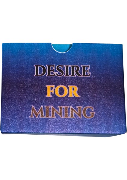 Desire For Mining 2-5 Kişilik Yerli Kart/kutu Oyunu + Eklenti Paketi