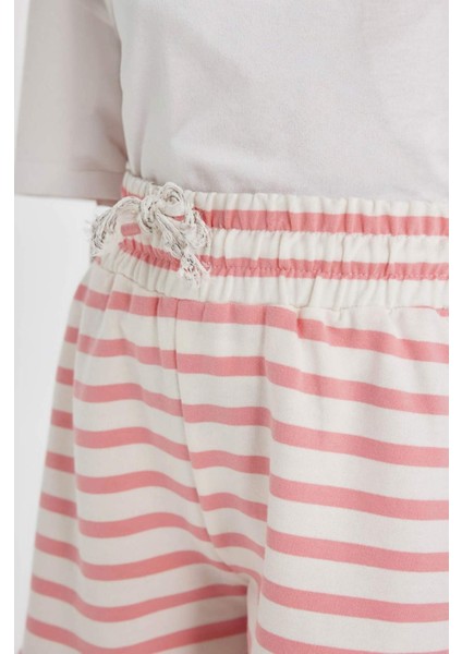 Kız Çocuk Çizgili Şort D0902A824HS