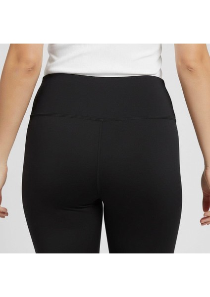 Kadın Yanı Dikişsiz Yüksek Bel Siyah Renk Basic Tayt
