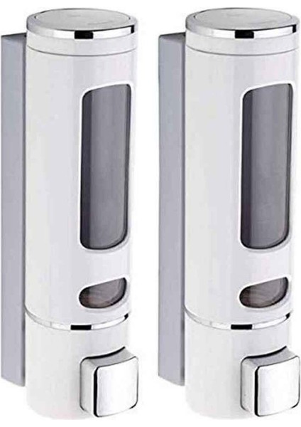 Vıvo Duvara Monte Manuel Sabunluk Sıvı Lavabo Sabunluk El Sabunu Beyaz Renk 2 Adet Beyaz Renk