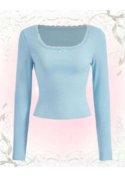 Pinterest Dantelli Kurdeleli Uzun Kollu Kaşkorse Bluz