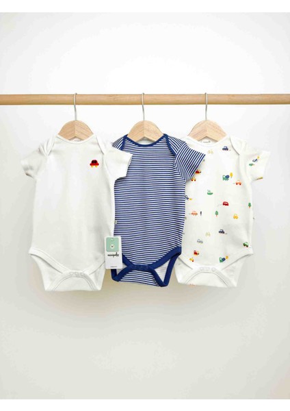 Özcan Erkek Bebek 3'lü Zıbın Seti