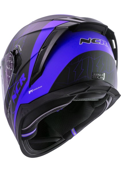 Ncr Stream Kapalı Kask Mavi Vizörlü (Ece-06) modelleri