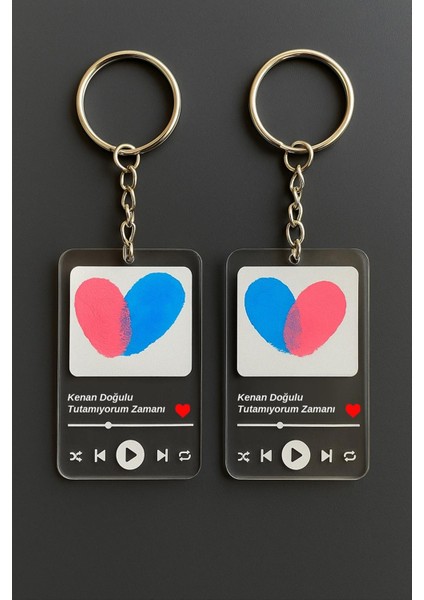 Sevgili Parmak Izli Anahtarlık Yapma Seti