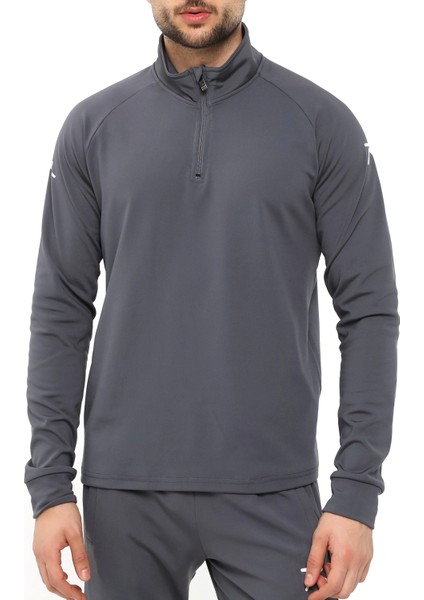 Yarım Fermuarlı Eşofman Altus Füme