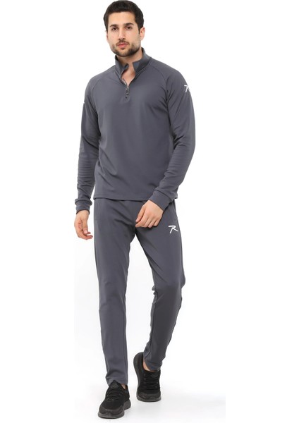 Yarım Fermuarlı Eşofman Altus Füme indirimleri