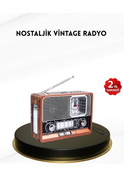 Mtxdpn Nostaljik Radyo – Şık Dekoratif Tasarım ve Güvenli 2 Yıl Gar