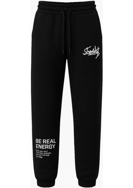 7378 Paça Baskılı 3 Ip 5-14 Yaş 26KSS2000039 Siyah Erkek Çocuk Eşofman Altı 7378