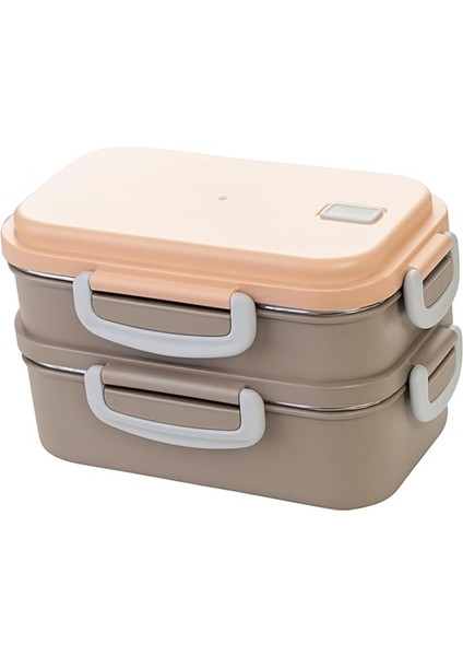 Titiz Aura 2 Katlı Çelik Bölmeli Beslenme Kutusu 850 ml (450+400)