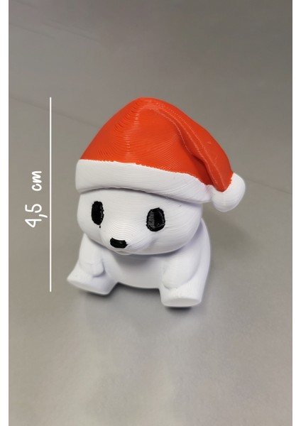 Noel Şapkalı Oturan Kutup Ayısı Dekoru –bioplastik Yılbaşı Süs Objeleri fiyatları