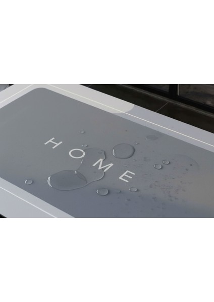 Kaymaz Tabanlı Ultra Emici Gri Banyo Paspası - Güvenli ve Kuru Zemin Matı 40X60 cm fırsatları