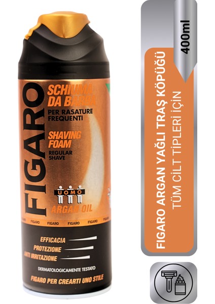 Fıgaro Tıraş Köpüğü Argan Yağı 400 ml