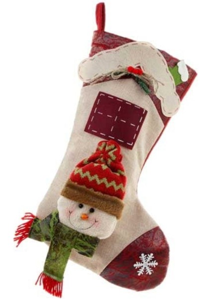 Yılbaşı Dekor Lüks Çorap Şömine Duvar Süsleme Çorabı Yılbaşı Süsü Hediyelik Büyük Çorap indirimleri