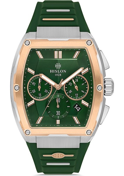 Yeşil Silikon Kordon Erkek Kol Saati MS151T-15YR