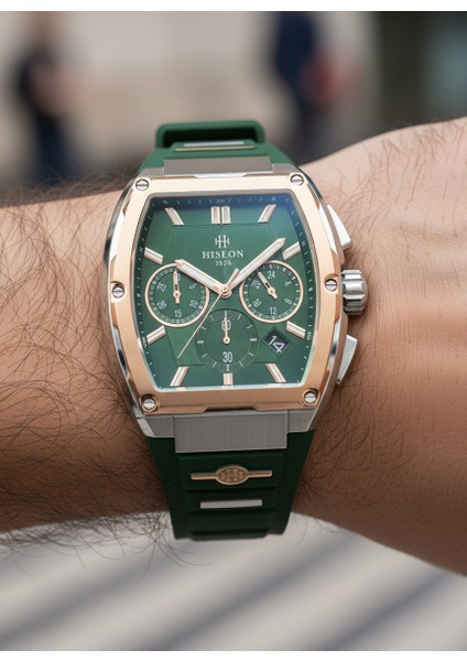Yeşil Silikon Kordon Erkek Kol Saati MS151T-15YR fiyatları