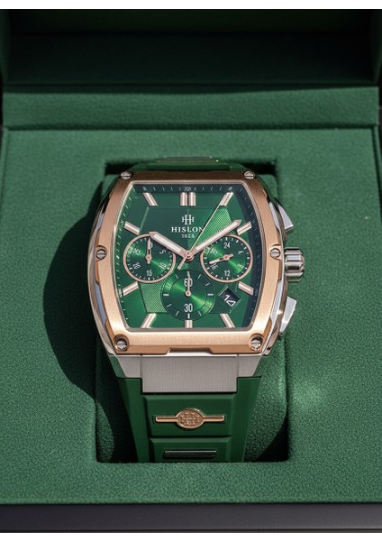 Yeşil Silikon Kordon Erkek Kol Saati MS151T-15YR modelleri