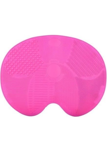 Pratik Kolay Makyaj Fırçası Temizleme Matı Aparatı Aleti