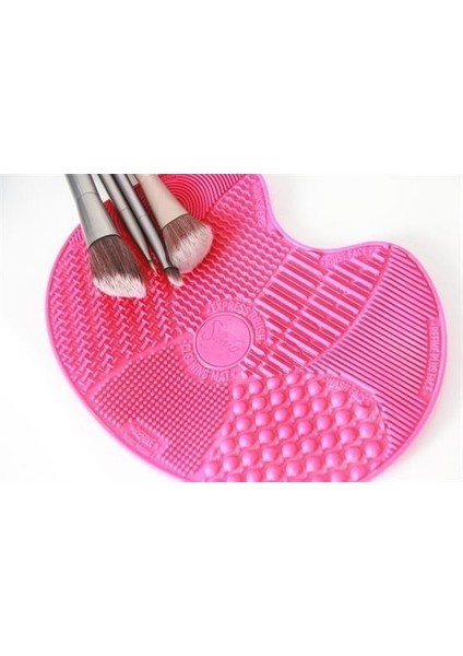Pratik Kolay Makyaj Fırçası Temizleme Matı Aparatı Aleti fiyatları