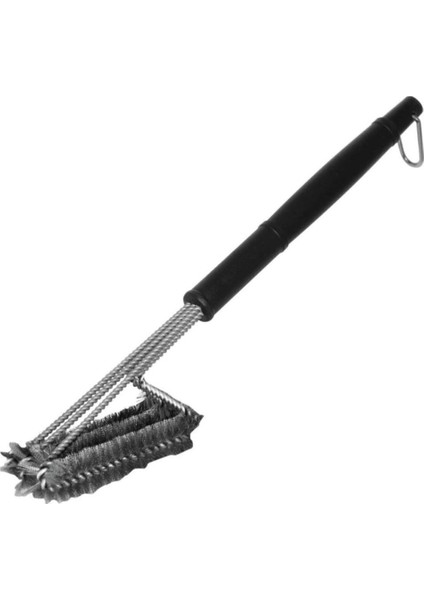 Mangal Izgara Temizleme Fırçası – Paslanmaz Çelik Telli, Uzun Saplı Grill Temizlik Aparatı Mangal Temizlik Fırçası