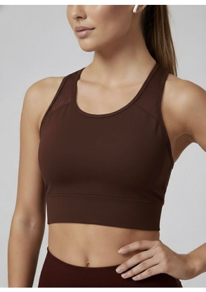 Kadın Fileli Kahverengi Dalgıç Atlet