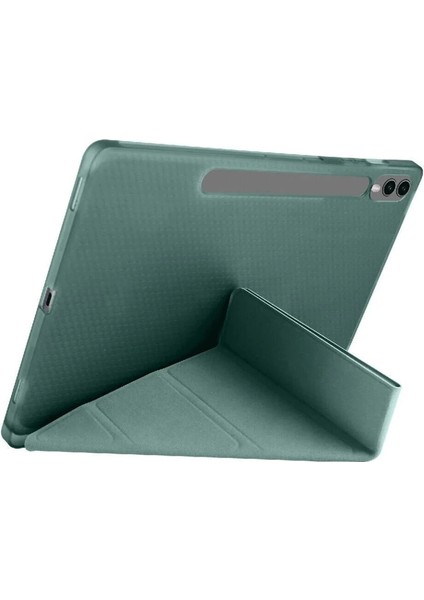 Buğz Newface Samsung Galaxy X610 Tab S9 Fe Plus 12.4 Kılıf Kalemlikli Mars Tablet Kılıfı - Koyu Yeşil fiyatları