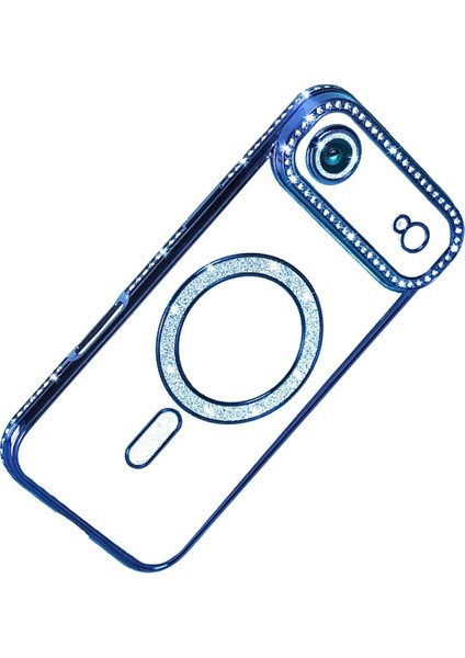 Rdbydn Newface Apple Iphone 17 Air Joke Simli Magneticsafe Kılıf - Mavi fırsatları