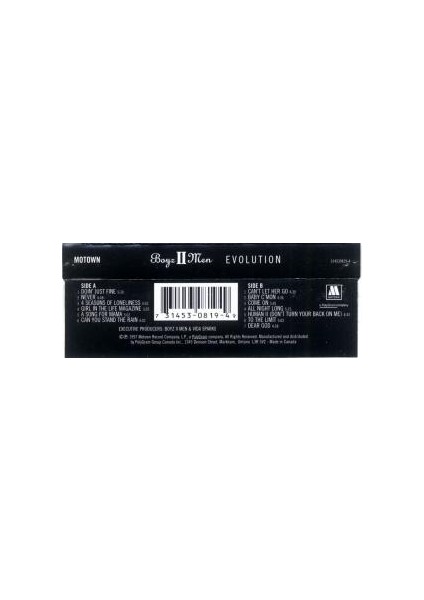 Boyz Iı Men – Evolution Kaset