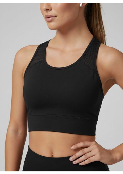 Kadın Fileli Siyah Renk Dalgıç Atlet