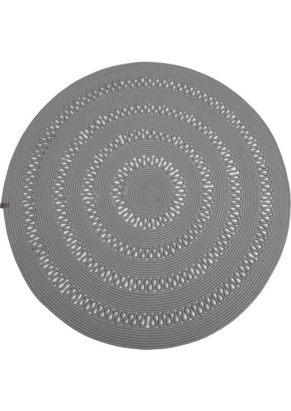 Reygon Ege 5 Gri Daire Dekoratif El Örgüsü Kilim Yolluk Halı