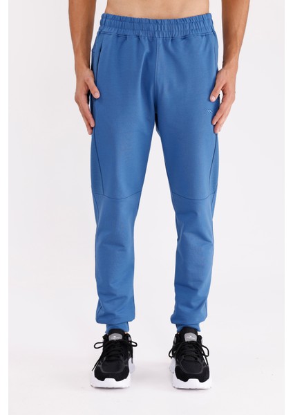 Ottoman Şeritli Fermuarlı Cepli Lastik Belli Daralan Paça Ribanalı Konforlu Spor Eşofman Altı