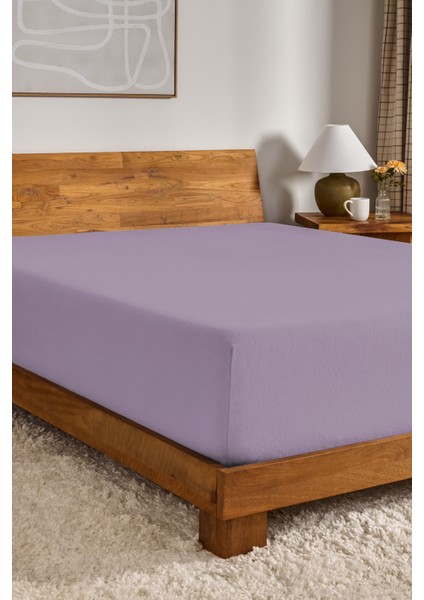 %100 Pamuk Penye Kumaş Lastikli Çarşaf - Fitted - Yumuşak - Kaliteli Tek Kişilik - Çift Kişilik