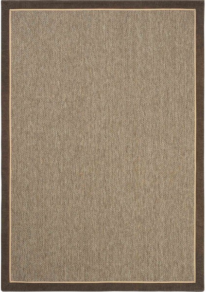 Boston Art 03 Balkon Halısı Hasır Doku Mutfak Halısı Çift Bordürlü Ithal Sisal Halı Yolluk