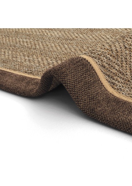 Boston Art 03 Balkon Halısı Hasır Doku Mutfak Halısı Çift Bordürlü Ithal Sisal Halı Yolluk indirimleri