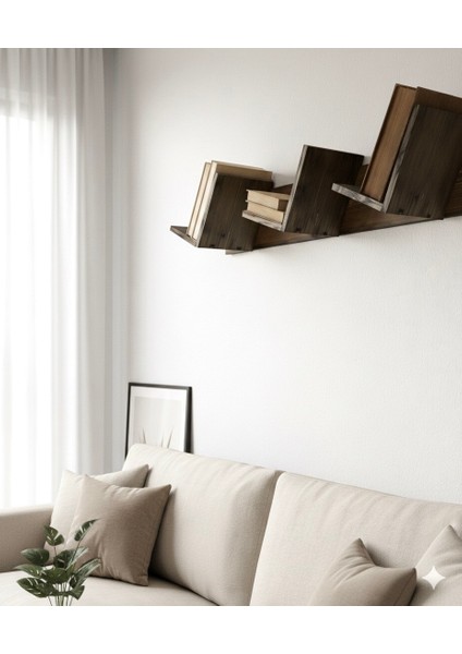 O&a Wood Doğal Ahşap Kitaplık, Dekoratif Tasarım Ahşap Vintage Kitaplık modelleri