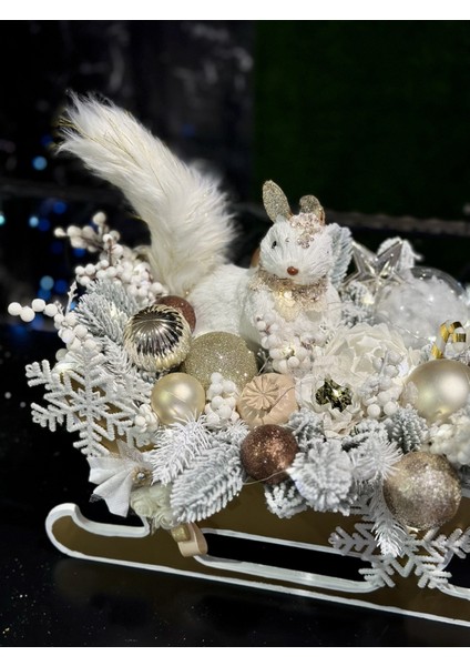 Yılbaşı Tasarım Peri LED Işıklı Lüks Kızak modelleri