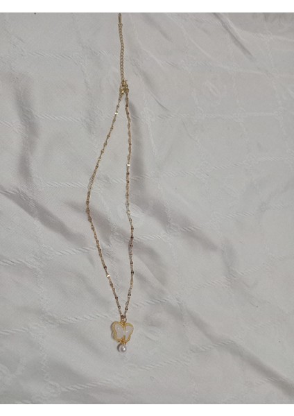 Kelebek Kolye Inci Uçlu fırsatları