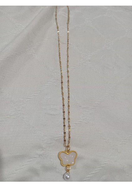 Kelebek Kolye Inci Uçlu indirimleri