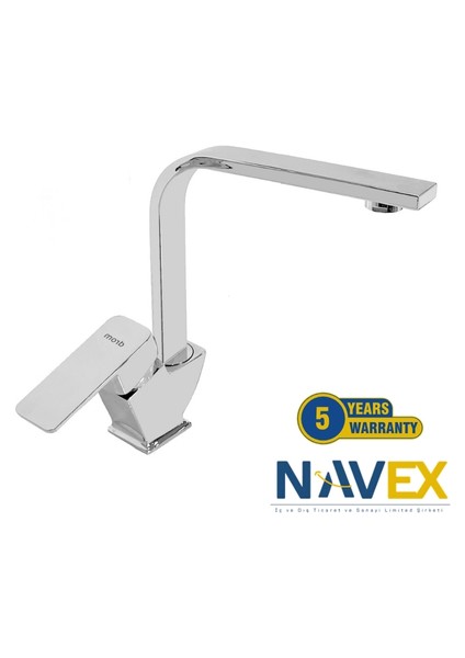 Drom Aurora Döner Borulu Krom Yüksek Lavabo Bataryası 5 Yıl Garantili