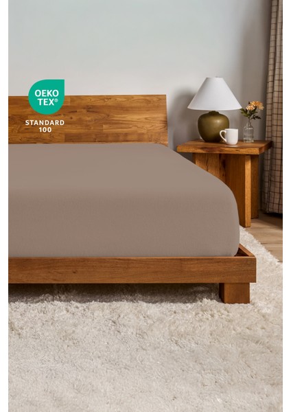 %100 Pamuk Penye Kumaş Lastikli Çarşaf - Fitted - Yumuşak - Kaliteli Tek Kişilik - Çift Kişilik