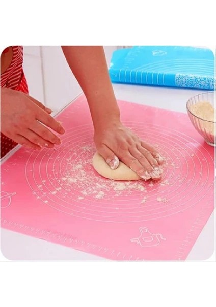 Mor Büyük Boy Silikon Hamur Açma Matı Ölçülü Çok Amaçlı Hamur Matı / Örtüsü 40X50 cm modelleri