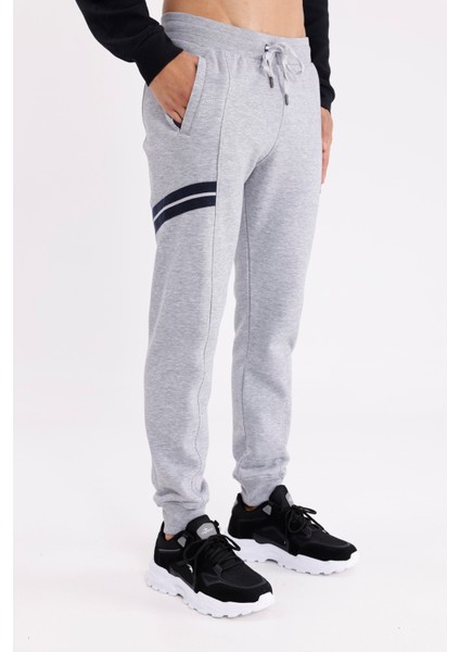 Çift Şerit Detaylı Bağcıklı Lastik Bel Süper Koton Rahat Kalıp Bilek Ribanalı Eşofman Altı fırsatları