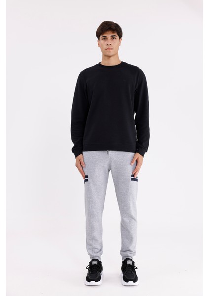 Çift Şerit Detaylı Bağcıklı Lastik Bel Süper Koton Rahat Kalıp Bilek Ribanalı Eşofman Altı indirimleri