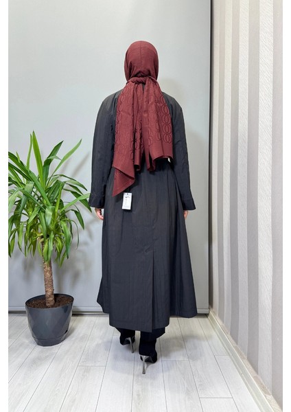 Fermuar Detaylı Trenç Siyah 26KGSPRD2684 modelleri