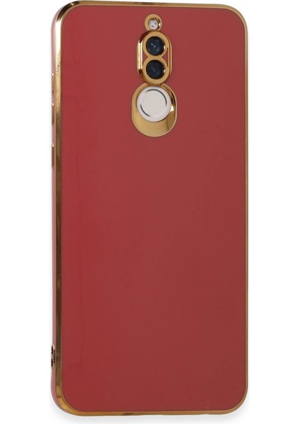 Buğz Huawei Mate 10 Lite Kılıf Volet Silikon - Kırmızı