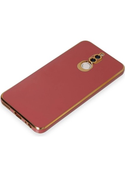 Buğz Huawei Mate 10 Lite Kılıf Volet Silikon - Kırmızı fırsatları