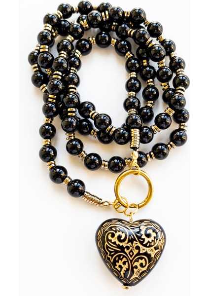 Arinna – Oniks ve Hematit Taşı Kolye fırsatları