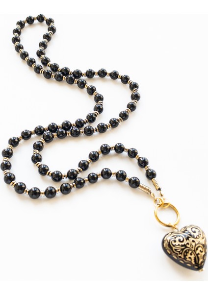 Arinna – Oniks ve Hematit Taşı Kolye indirimleri