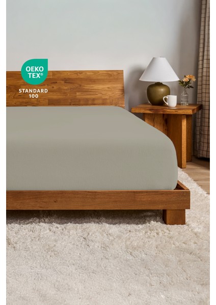 %100 Pamuk Penye Kumaş Lastikli Çarşaf - Fitted - Yumuşak - Kaliteli Tek Kişilik - Çift Kişilik