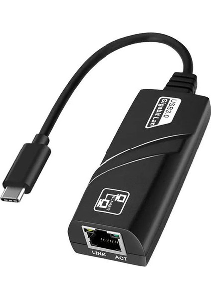 Type C Ethernet Adaptörü 10/100 Mbps USB C 3.0 RJ45 Ethernet Lan Adaptörü